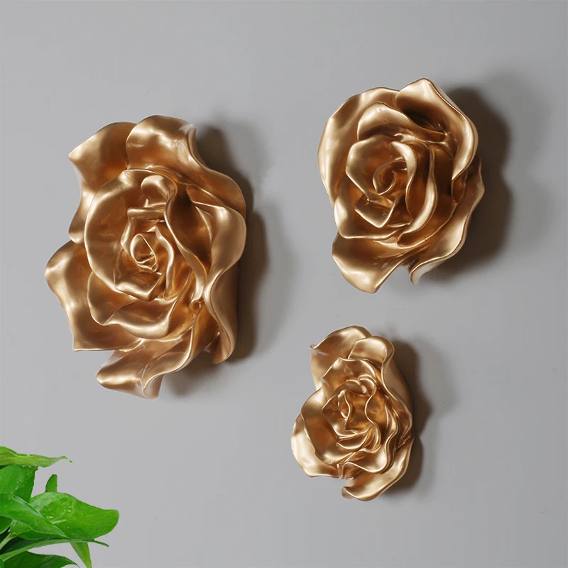 Simple modern rose flower wall decoration porch hanging ornament creative living room TV background
Simple modern rose flower wall decoration porch hanging ornament creative living room TV background