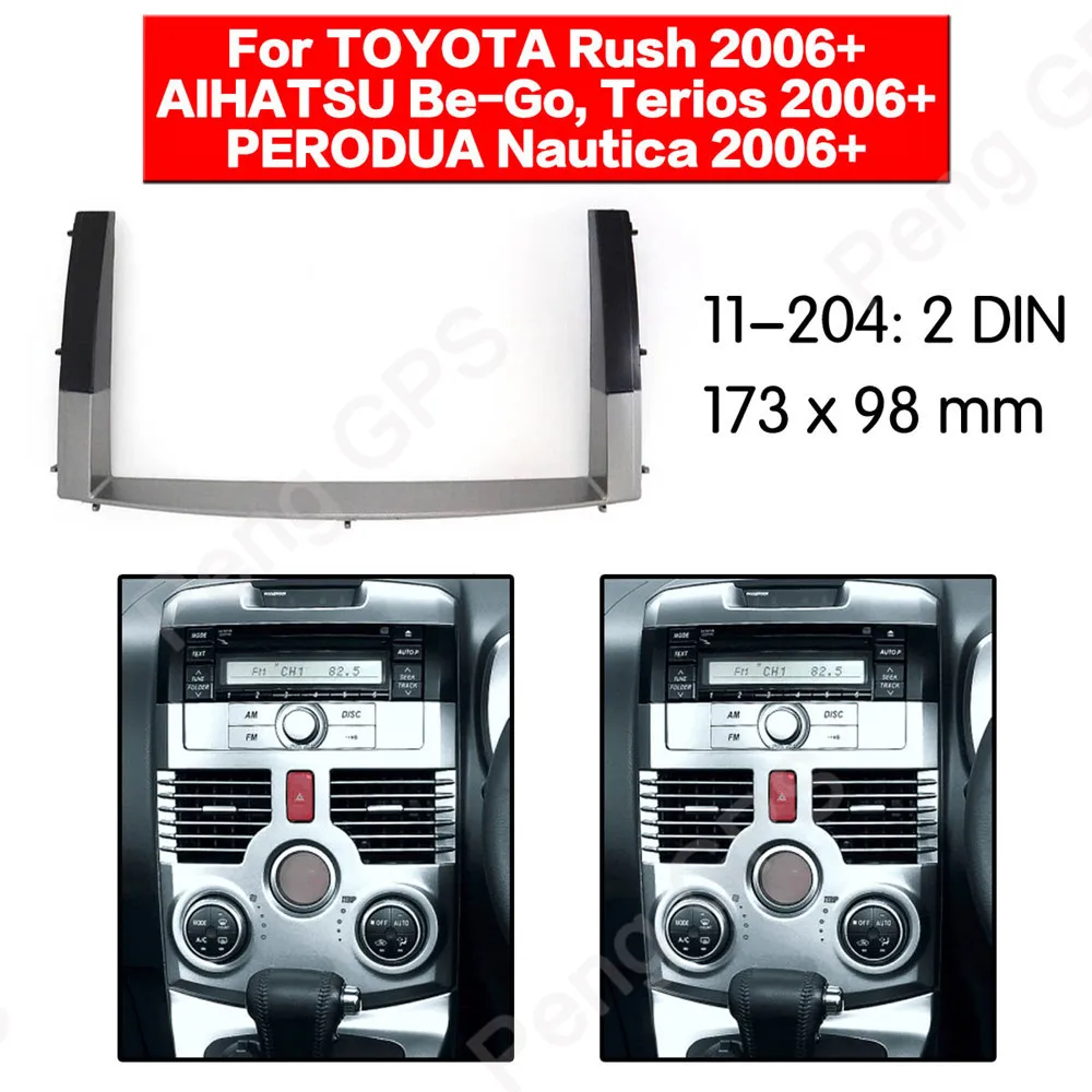 2 DIN Car Radio stereo Fitting installation adapter fascia For TOYOTA Rush ALHATSU Be-Go,Terios PERODUA 2006+ frame Audio
2 DIN Car Radio stereo Fitting installation adapter fascia For TOYOTA Rush ALHATSU Be-Go,Terios PERODUA 2006+ frame Audio