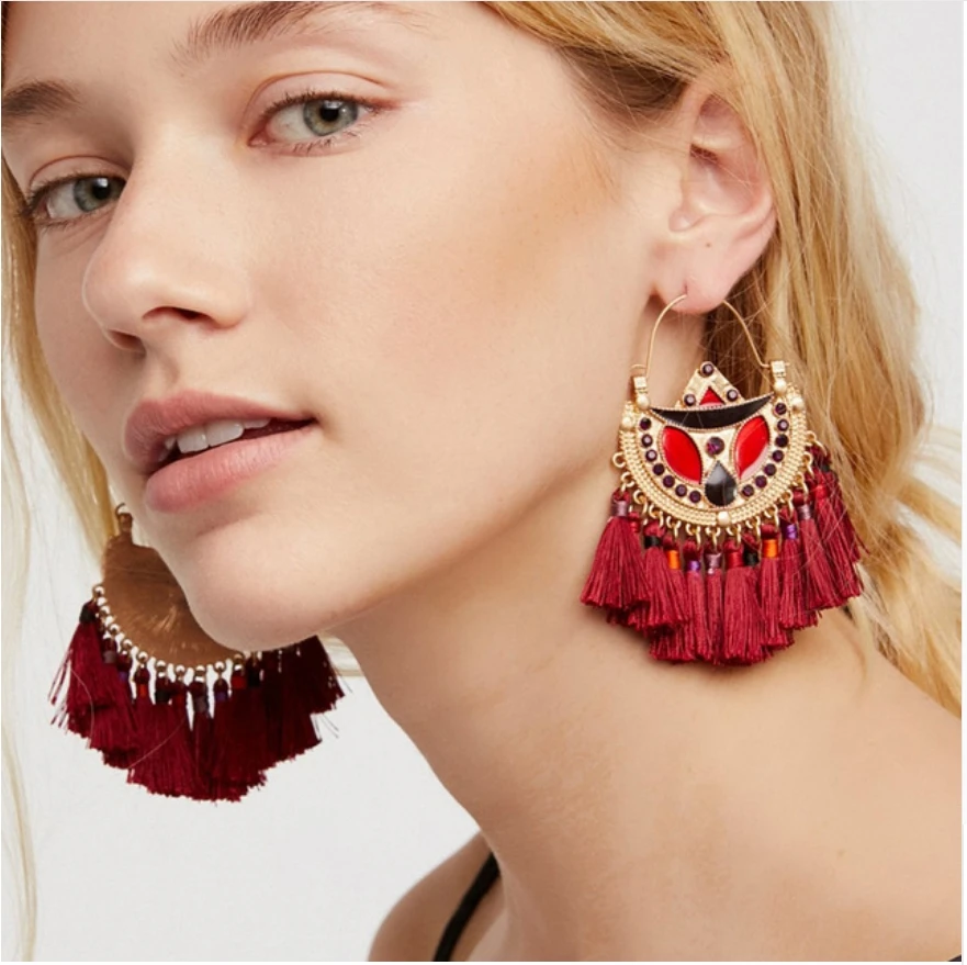 Hot sale Bohemia Tassel Earrings For Women Beauty Fashion Drop Earrings For Wedding High Quality Jewelry F50546
Hot sale Bohemia Tassel Earrings For Women Beauty Fashion Drop Earrings For Wedding High Quality Jewelry F50546