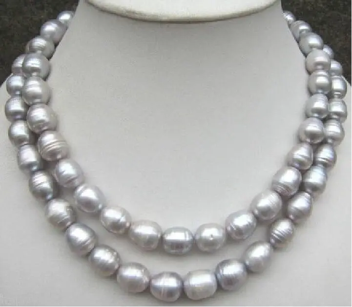 Free shipping@@@@@ hot 35 inch AAA 11-13mm natural south sea silver gray pearl necklace 14K Gold a
Free shipping@@@@@ hot 35 inch AAA 11-13mm natural south sea silver gray pearl necklace 14K Gold a