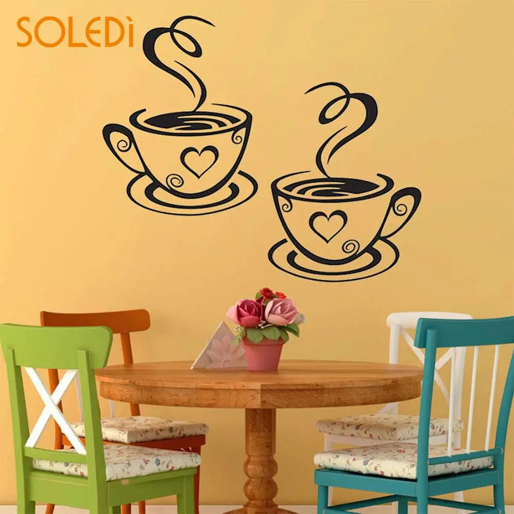 Hot DIY Wall Art Decal Decoration Fashion Romantic Coffee Cups Wall Sticker Wall Stickers Home Decor Wall paper Decoration Pub
Hot DIY Wall Art Decal Decoration Fashion Romantic Coffee Cups Wall Sticker Wall Stickers Home Decor Wall paper Decoration Pub