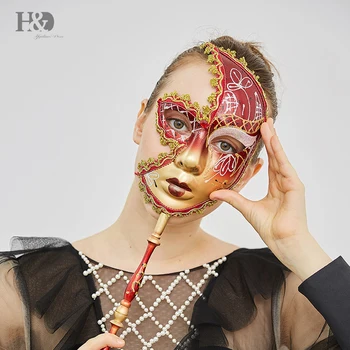 H&D Lace Mask Masquerade Costume Sexy Party Prom Ball Halloween Womens mask (Gold and red)
H&D Lace Mask Masquerade Costume Sexy Party Prom Ball Halloween Womens mask (Gold and red)