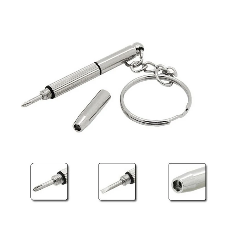 Mini Multifunction Home Screwdriver Keychain Cool Sliver Portable Combination Repair Tool Key Chain Utility Pocket Accessories
Mini Multifunction Home Screwdriver Keychain Cool Sliver Portable Combination Repair Tool Key Chain Utility Pocket Accessories