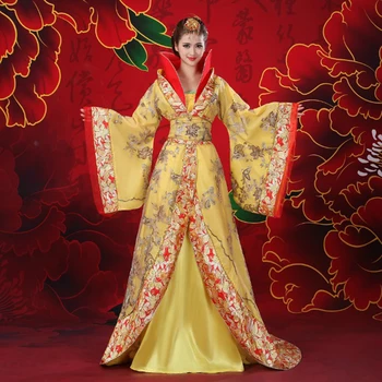 Gorgeous Yellow Red Chinese Ancient Infanta Peri Sequined Big Tail Dramaturgic Dress Princess Dress Cosplay One Size 081510
Gorgeous Yellow Red Chinese Ancient Infanta Peri Sequined Big Tail Dramaturgic Dress Princess Dress Cosplay One Size 081510