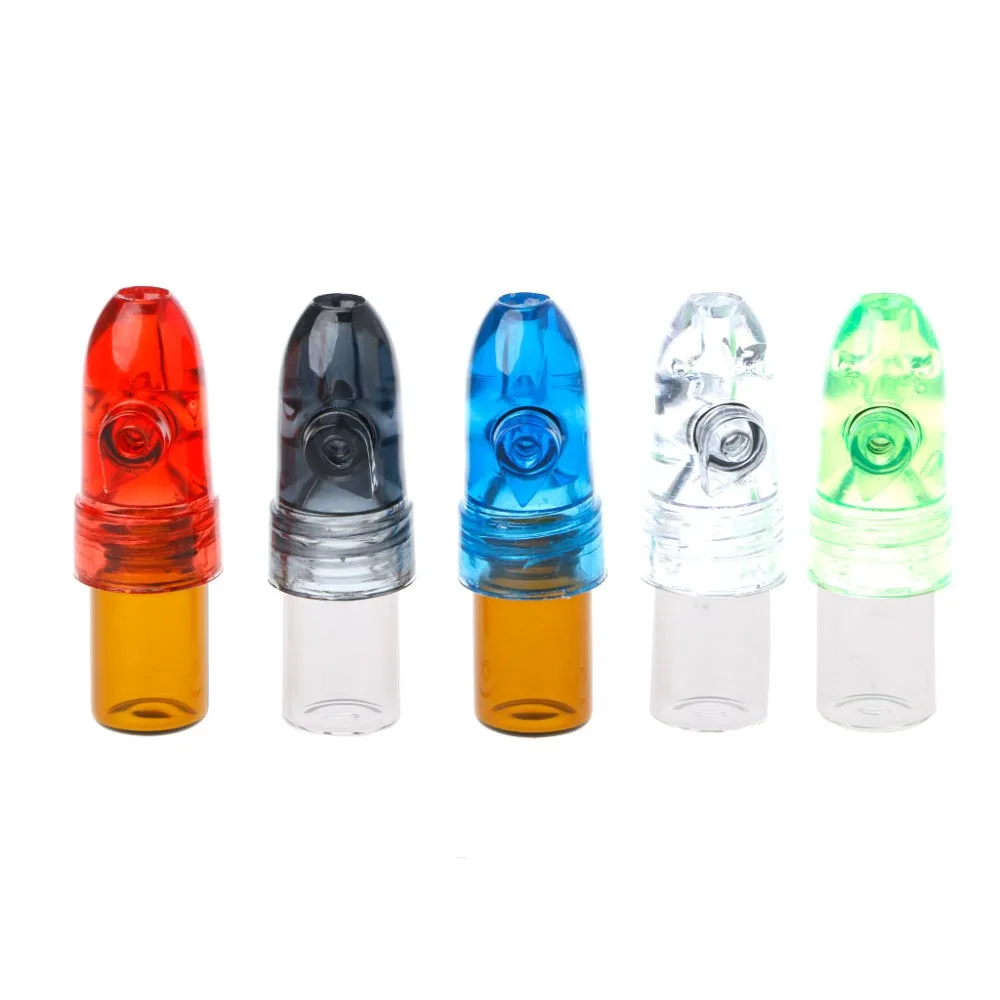 ZRLOWR Small Acrylic Plastic Snuff Dispenser Bullet Rocket Snorter Glass Vial 53mm
ZRLOWR Small Acrylic Plastic Snuff Dispenser Bullet Rocket Snorter Glass Vial 53mm