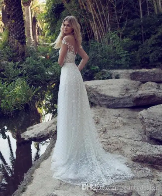 Wedding Dress 2019 Boho With Pocket A-Line Applique Lace V-Neck Slit Vintage Garden Vestido de noiva
Wedding Dress 2019 Boho With Pocket A-Line Applique Lace V-Neck Slit Vintage Garden Vestido de noiva