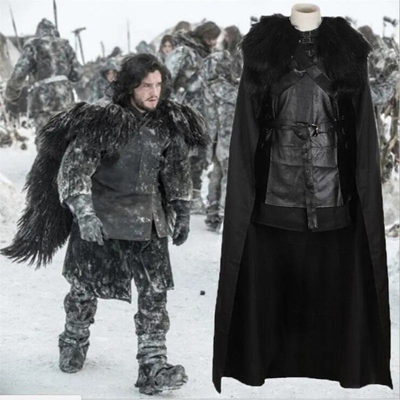 Game of Thrones Costume Jon Snow Costume Outfit With Coat Halloween Clothing Ault Men Cosplay Costume Full Set Exotic Apparel
Game of Thrones Costume Jon Snow Costume Outfit With Coat Halloween Clothing Ault Men Cosplay Costume Full Set Exotic Apparel