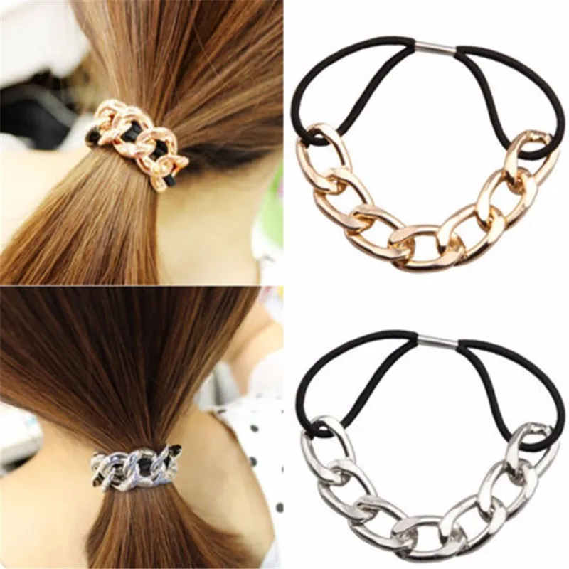 Korean Boho Hair Accessories Hair Tie Scrunchy Metal Chain Turban Headband Headwear Rubber Bands Women Girls Elastic Hairband
Korean Boho Hair Accessories Hair Tie Scrunchy Metal Chain Turban Headband Headwear Rubber Bands Women Girls Elastic Hairband