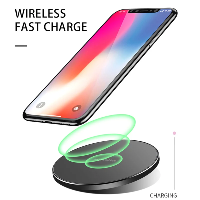Fast Qi Wireless Charger Dock Built-in LED Light for IPhone X 8 Plus XR XS Wireless Charging Pad for Samsung S8 S9 Plus Note8 9
Fast Qi Wireless Charger Dock Built-in LED Light for IPhone X 8 Plus XR XS Wireless Charging Pad for Samsung S8 S9 Plus Note8 9