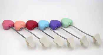 Mini bending love clip lamp color student reading LED eye clip book light portable splint night light
Mini bending love clip lamp color student reading LED eye clip book light portable splint night light