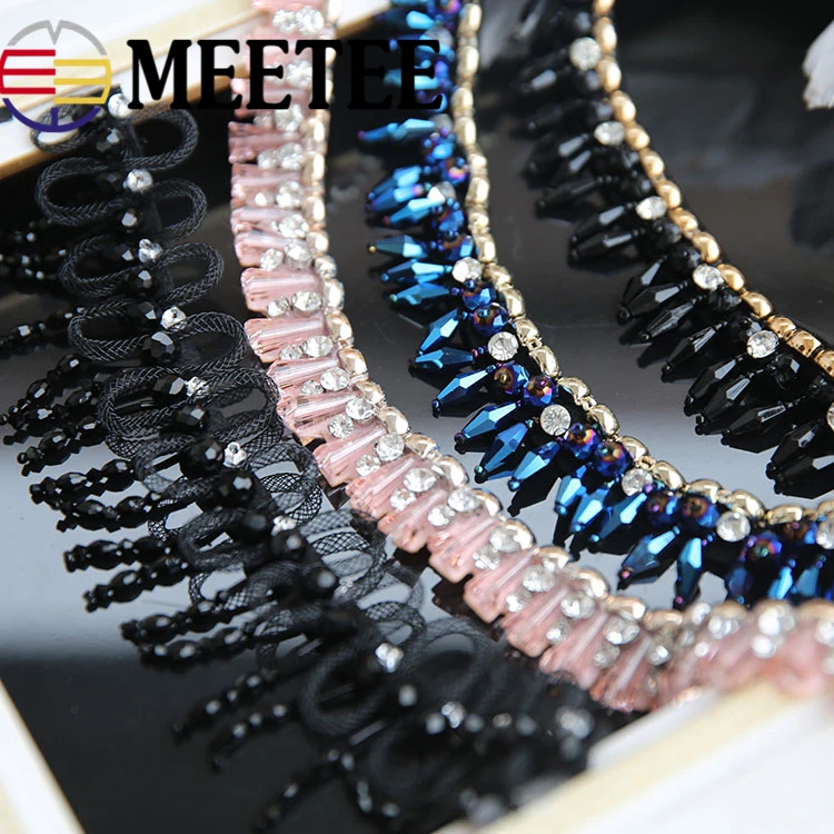 Fashion Meetee Crystal Bead Rhinestone Collar Lace DIY Handmade Beaded Clothes False Collar Garment Accessories for Women
Fashion Meetee Crystal Bead Rhinestone Collar Lace DIY Handmade Beaded Clothes False Collar Garment Accessories for Women