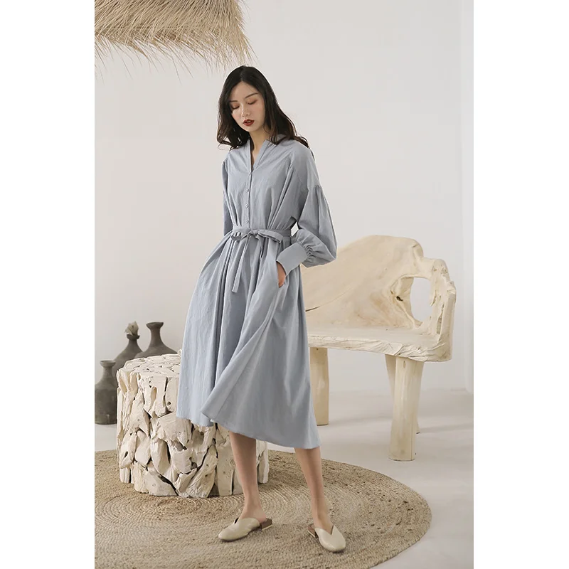 LYNETTE'S CHINOISERIE Spring Autumn Original Design Women England Vintage Loose Cotton Dresses
LYNETTE'S CHINOISERIE Spring Autumn Original Design Women England Vintage Loose Cotton Dresses