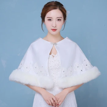 white satin petticoat 1 Set Women Elegant Bridal Wedding Faux Fur Wrap Shrug Scarf Coats Women Winter Coat Warm Shawl
white satin petticoat 1 Set Women Elegant Bridal Wedding Faux Fur Wrap Shrug Scarf Coats Women Winter Coat Warm Shawl