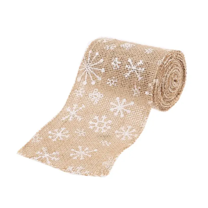 2m/3M 6cm/10CM Snowflake Style Burlap Craft Ribbon For DIY Crafts Home Wedding Christmas Decoration
2m/3M 6cm/10CM Snowflake Style Burlap Craft Ribbon For DIY Crafts Home Wedding Christmas Decoration