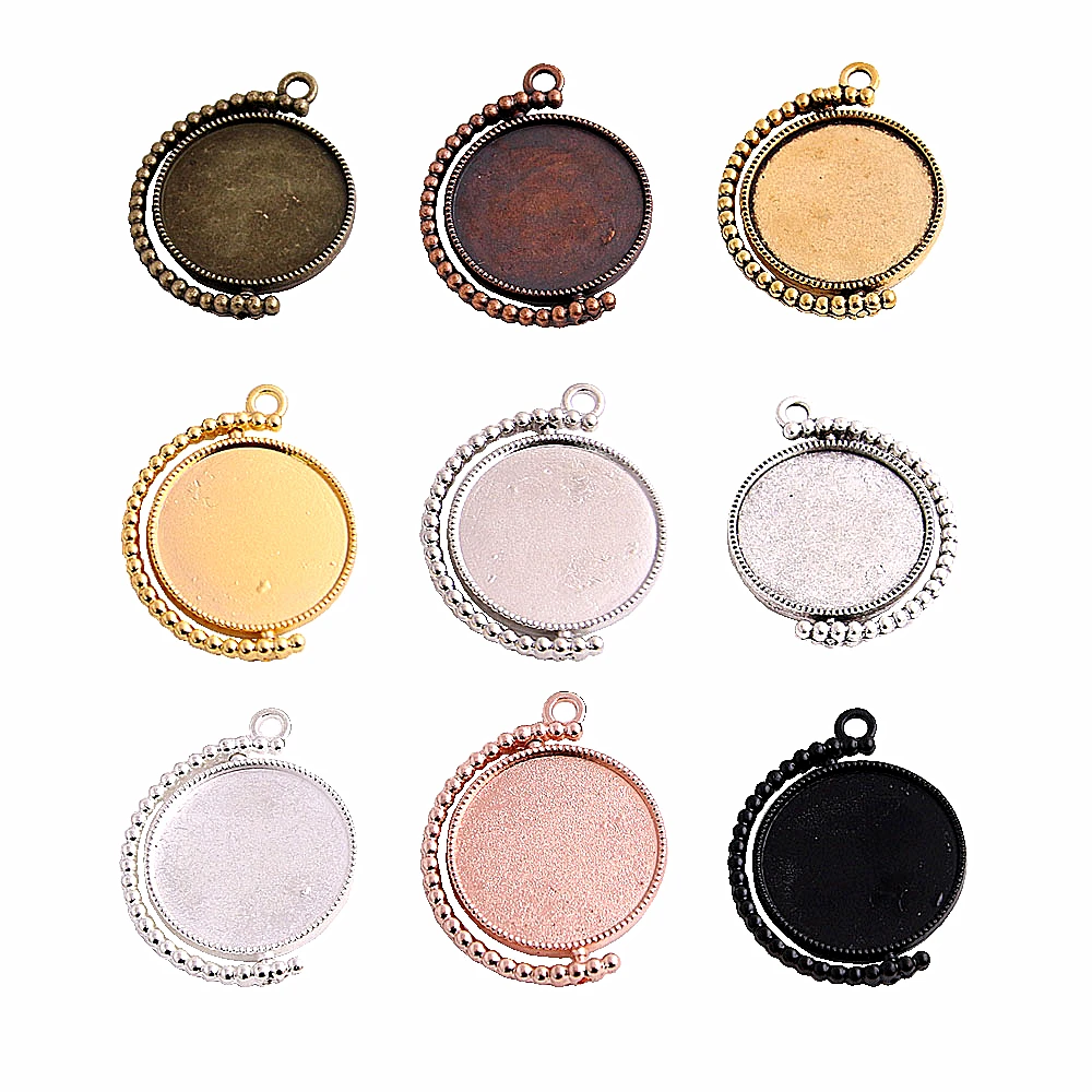 SWEET BELL 10pcs Fit 25mm Metal MIX Trendy Rond Double sided Cabochon Pendant Settings Fit necklace pendant D7006
SWEET BELL 10pcs Fit 25mm Metal MIX Trendy Rond Double sided Cabochon Pendant Settings Fit necklace pendant D7006