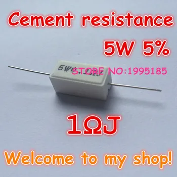 10pcs/lot 5W 5% 1R J 1.0R 1.0 Ohm Ceramic Cement Power Resistor 
10pcs/lot 5W 5% 1R J 1.0R 1.0 Ohm Ceramic Cement Power Resistor
