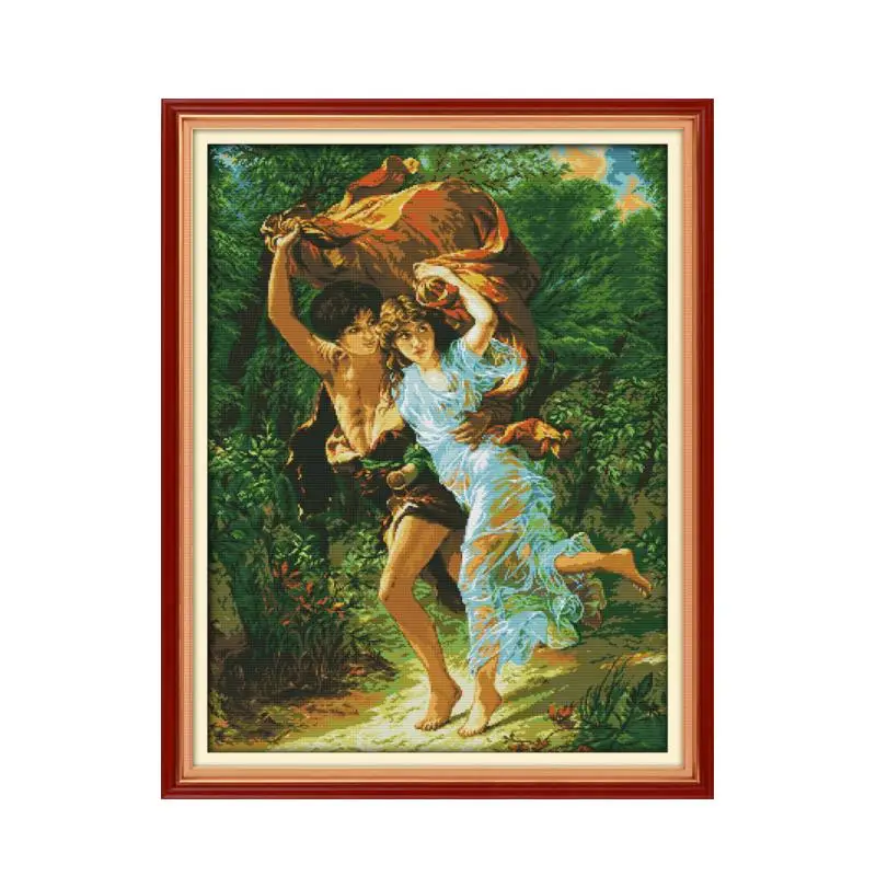 Couple Stitch Cross Stitch Kitchens, Beautiful Spring Rainy Couple Running Paintings, Hand Embroidered Ornaments
Couple Stitch Cross Stitch Kitchens, Beautiful Spring Rainy Couple Running Paintings, Hand Embroidered Ornaments