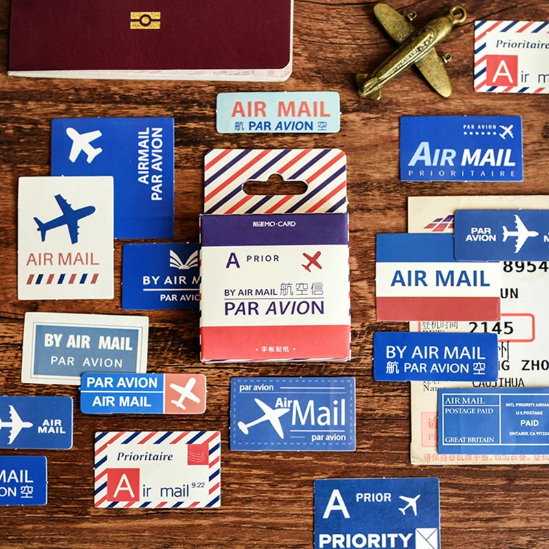 45Pcs/box Kawaii Air Mail Pattern Sticker Scrapbooking Creative DIY Diary Journal Decorative Adhesive Label Stationery Supplies
45Pcs/box Kawaii Air Mail Pattern Sticker Scrapbooking Creative DIY Diary Journal Decorative Adhesive Label Stationery Supplies