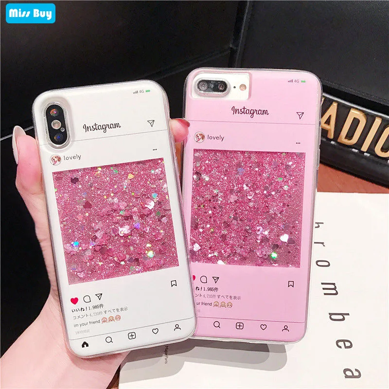 Chat APP Glitter Phone Cases For iPhone 6 6S 7 8 Plus X Case Dynamic Liquid Sand Silicone Back Cover For iPhoneX XS Max Coque
Chat APP Glitter Phone Cases For iPhone 6 6S 7 8 Plus X Case Dynamic Liquid Sand Silicone Back Cover For iPhoneX XS Max Coque