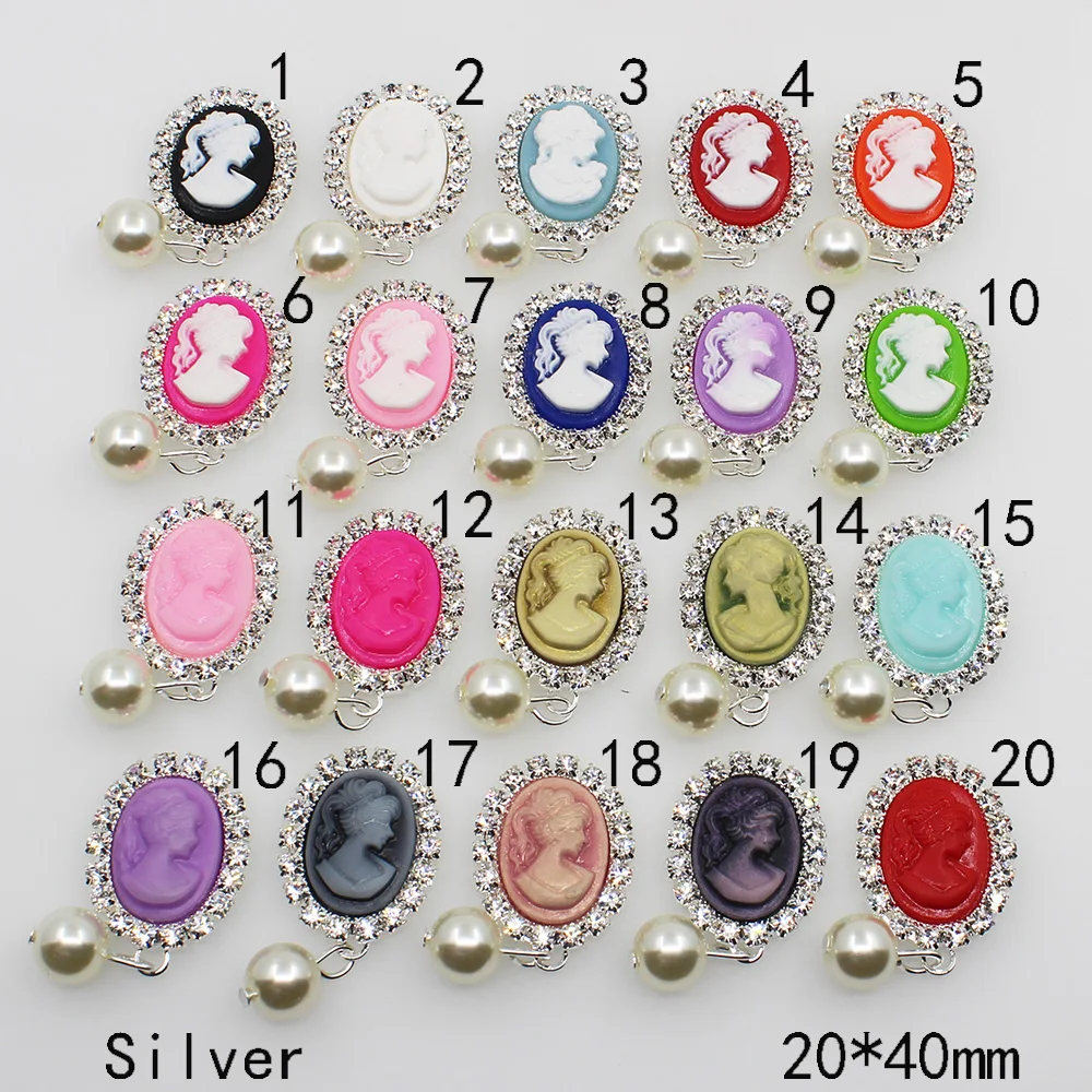 Fashion 10pc 20*40mm charm beauty avatar resin wedding silver rhinestone pearl button clothingn DIY hair flower craft supplies
Fashion 10pc 20*40mm charm beauty avatar resin wedding silver rhinestone pearl button clothingn DIY hair flower craft supplies