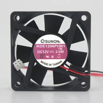 Genuine 6CM cooling fan 6015 12V 2.2W / 2.6W KDE1206PHB1AA