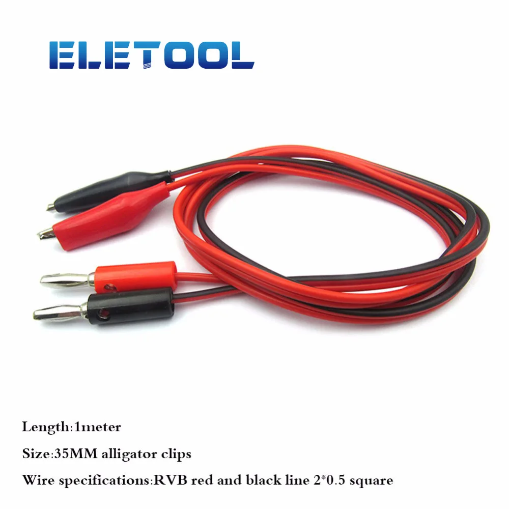 New Alligator Clips Electrical DIY Test Leads Alligator Double-ended Crocodile Clips Roach Clip Test Jumper Wire YM 35
New Alligator Clips Electrical DIY Test Leads Alligator Double-ended Crocodile Clips Roach Clip Test Jumper Wire YM 35