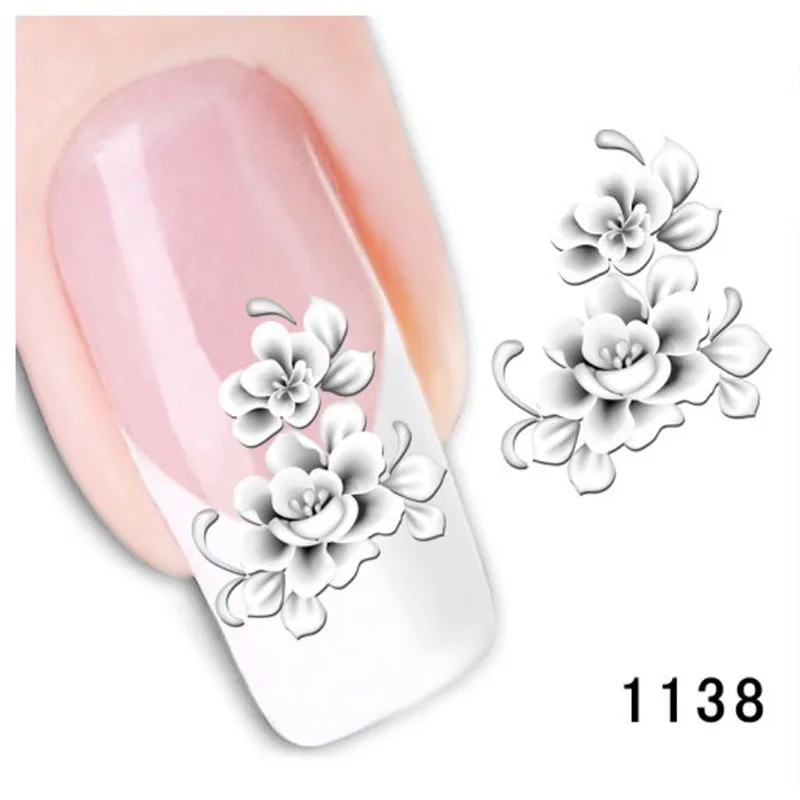 Bittb 3 Sheets Nail Art Sticker Gray White Flowers Fingernai Custom Decoration Nail Print Paste Manicure Makeup Tool Foil Decals
Bittb 3 Sheets Nail Art Sticker Gray White Flowers Fingernai Custom Decoration Nail Print Paste Manicure Makeup Tool Foil Decals