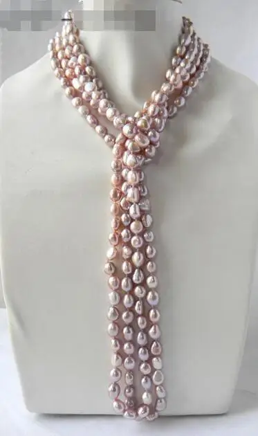 Free Shipping >> 100'' 9mm Lavender Baroque Freshwater Pearl Necklace GFTY
Free Shipping >> 100'' 9mm Lavender Baroque Freshwater Pearl Necklace GFTY