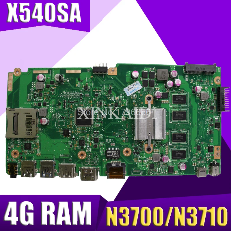 XinKaidi X540SA Laptop motherboard for ASUS VivoBook X540SA X540S X540 F540S Test original mainboard 4G N3700/N3710 4-Core CPU
XinKaidi X540SA Laptop motherboard for ASUS VivoBook X540SA X540S X540 F540S Test original mainboard 4G N3700/N3710 4-Core CPU