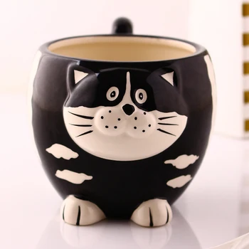 Tea Coffee Mugs Ceramic 3D Cartoon Cat Owl Milk Cup Home Decor Craft Room Wedding Decoration Porcelain Figurine Large Animal Cup
Tea Coffee Mugs Ceramic 3D Cartoon Cat Owl Milk Cup Home Decor Craft Room Wedding Decoration Porcelain Figurine Large Animal Cup