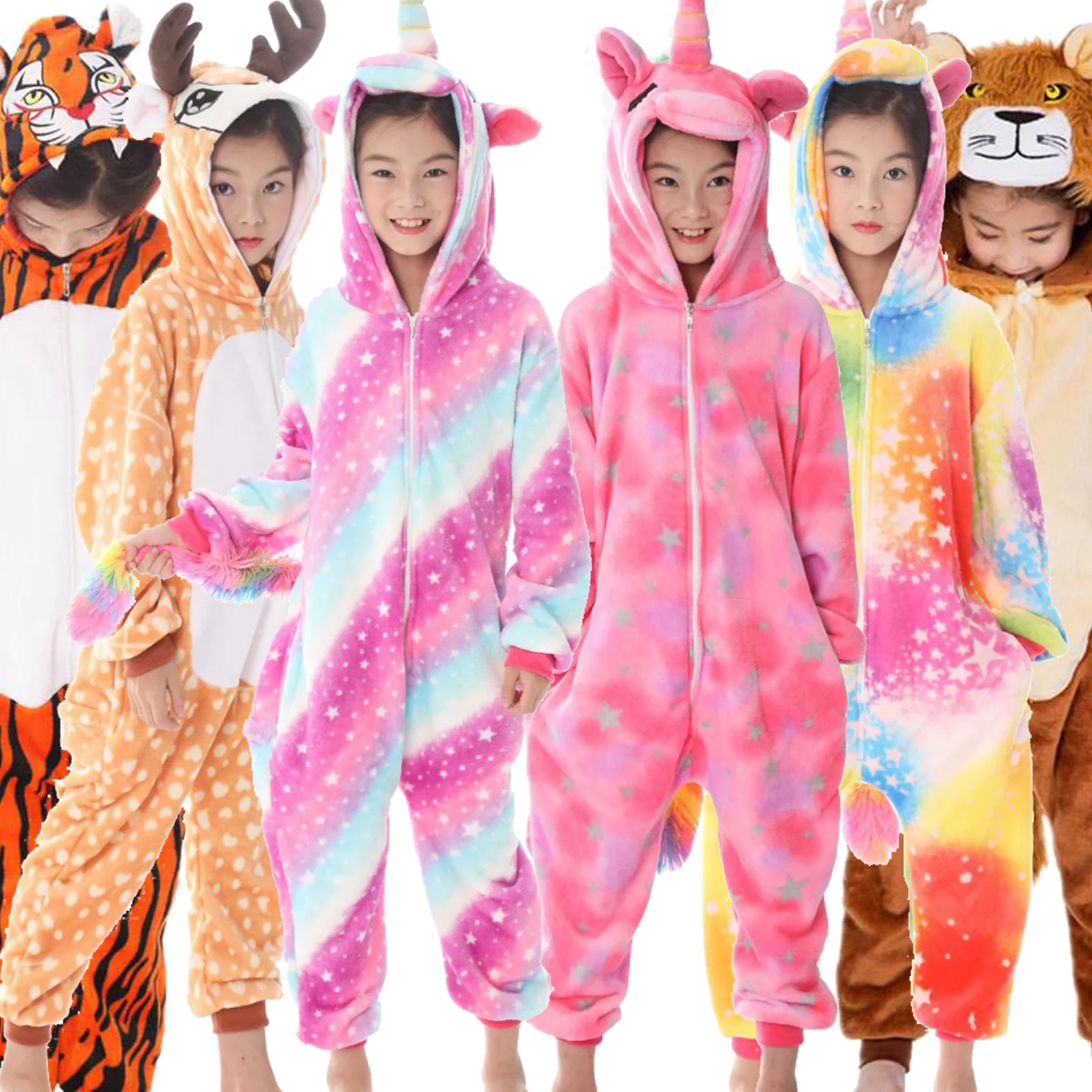Flannel Unicorn Children Pajamas Set Winter Hooded Animal Cartoon Stitch Kids Pajamas For Boys Girls Sleepwear Onesies Kigurumi
Flannel Unicorn Children Pajamas Set Winter Hooded Animal Cartoon Stitch Kids Pajamas For Boys Girls Sleepwear Onesies Kigurumi