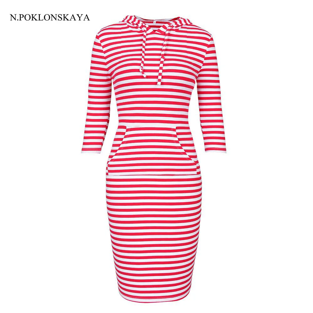 2017 Autumn and Spring Women Dress Sweatshirts Three Quarter Sleeve Striped Hoodies Bodycon Dresses Lady Casual Hooded Dress 63B
2017 Autumn and Spring Women Dress Sweatshirts Three Quarter Sleeve Striped Hoodies Bodycon Dresses Lady Casual Hooded Dress 63B