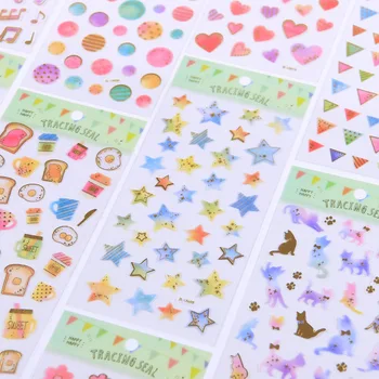 24 pcs/lot Star Universe Cat Love Flower Music Bread Gilding Decorative Stationery Stickers Scrapbooking DIY Diary Album Label
24 pcs/lot Star Universe Cat Love Flower Music Bread Gilding Decorative Stationery Stickers Scrapbooking DIY Diary Album Label