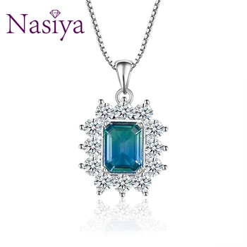 Trendy Multicolor Tourmaline Gemstone Pendant Necklaces Women 925 Silver Jewelry Party Engagement Daily Life Birthday Gifts
Trendy Multicolor Tourmaline Gemstone Pendant Necklaces Women 925 Silver Jewelry Party Engagement Daily Life Birthday Gifts