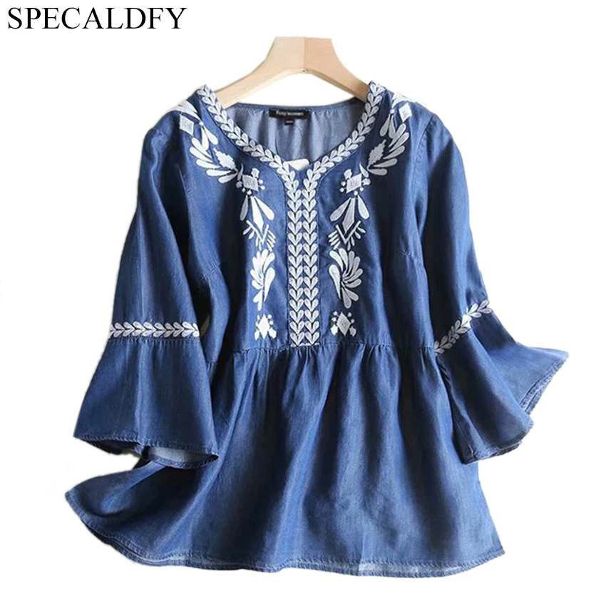2019 Spring Autumn Casual Denim Shirt Womens Tops And Blouses Plus Size Ladies Tencel Denim Shirts Jeans Blouse Blusas Mujer
2019 Spring Autumn Casual Denim Shirt Womens Tops And Blouses Plus Size Ladies Tencel Denim Shirts Jeans Blouse Blusas Mujer