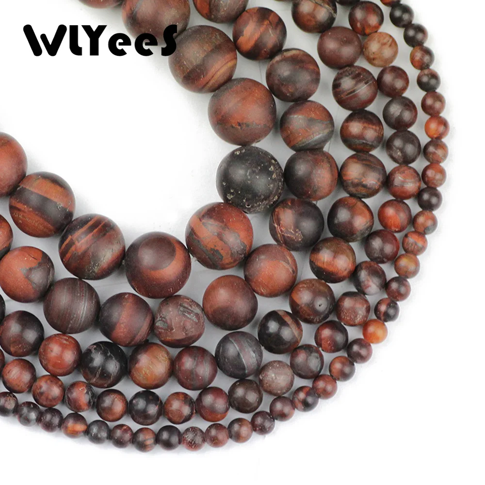 WLYee AAA+ Quality Red Matte Tiger's eye Stone Frosted Natural stone 4 6 8 10 12mm Round Loose beads jewelry Bracelet Making DIY
WLYee AAA+ Quality Red Matte Tiger's eye Stone Frosted Natural stone 4 6 8 10 12mm Round Loose beads jewelry Bracelet Making DIY