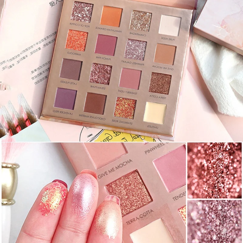 16 Colors Charming Eyeshadow Palette Make up Palette Matte Shimmer Pigmented Eye Shadow Powder Dropshipping
16 Colors Charming Eyeshadow Palette Make up Palette Matte Shimmer Pigmented Eye Shadow Powder Dropshipping