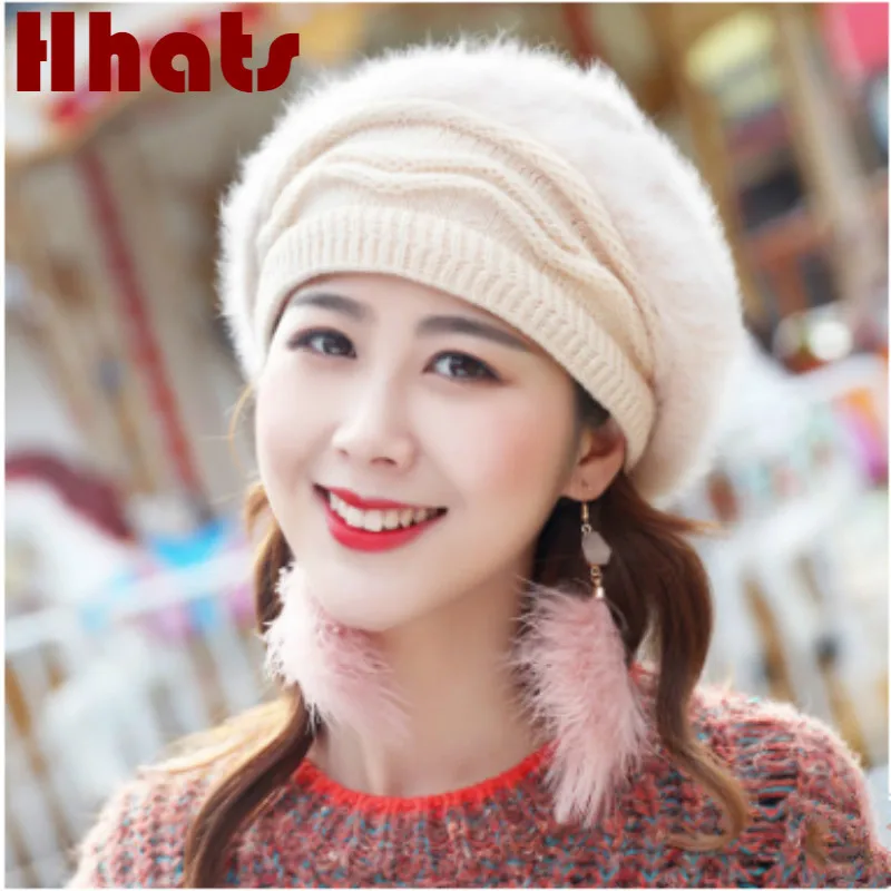Rabbit Fur Skullies Beanie For Women Solid Fleece Lining Winter Warm Hat Fashion Female Plus Velvet Knitted Hat Cap
Rabbit Fur Skullies Beanie For Women Solid Fleece Lining Winter Warm Hat Fashion Female Plus Velvet Knitted Hat Cap