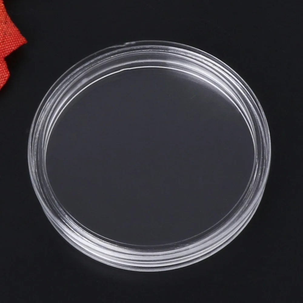 

1 PC 38.6mm Round Acrylic Coin Capsule Clear Storage Holder For Silver Coin 1 oz