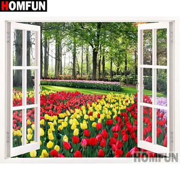 HOMFUN Full Square/Round Drill 5D DIY Diamond Painting "Window flower scenery" 3D Embroidery Cross Stitch 5D Home Decor A17139
HOMFUN Full Square/Round Drill 5D DIY Diamond Painting "Window flower scenery" 3D Embroidery Cross Stitch 5D Home Decor A17139