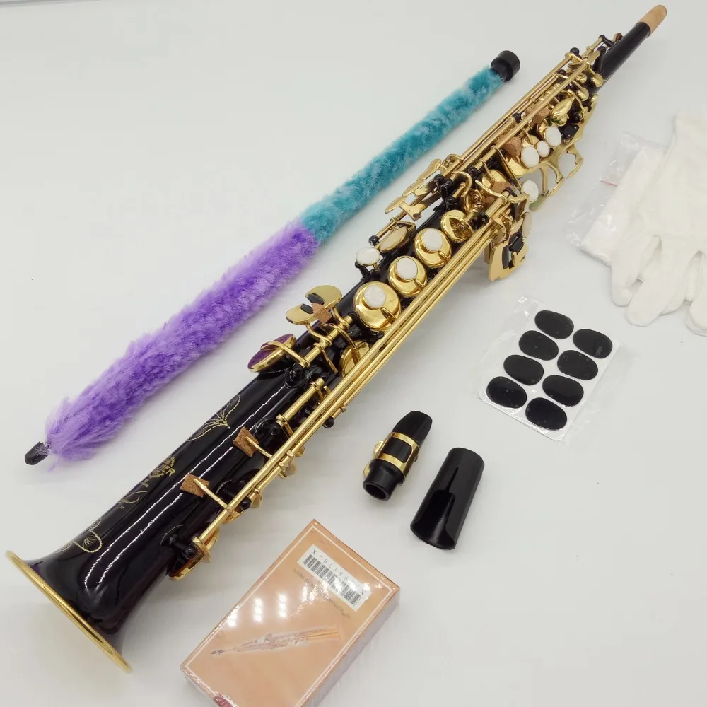 Saxophone Soprano R54 Musical Instruments Professional Soprano Sax Black Lacquer Mouthpiece Reeds Neck Case
Saxophone Soprano R54 Musical Instruments Professional Soprano Sax Black Lacquer Mouthpiece Reeds Neck Case