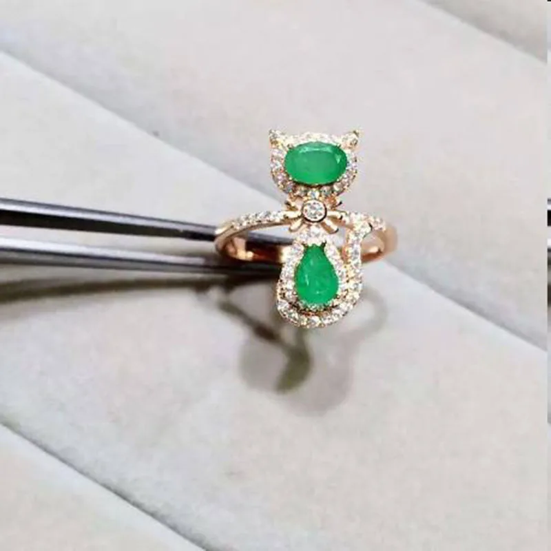 Qi Xuan_Fashion Jewelry_Colombian Green Stone Cat Rings_Rose Gold Color Colombian Green Stone Woman Rings_Factory Directly Sales 
Qi Xuan_Fashion Jewelry_Colombian Green Stone Cat Rings_Rose Gold Color Colombian Green Stone Woman Rings_Factory Directly Sales