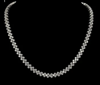 Romantic Women's Cubic Zirconia necklaces Luxury Design From Rome 234 pcs AAA+ Cubic Zirconia Stones Pave Necklace Bijoux Femme
Romantic Women's Cubic Zirconia necklaces Luxury Design From Rome 234 pcs AAA+ Cubic Zirconia Stones Pave Necklace Bijoux Femme