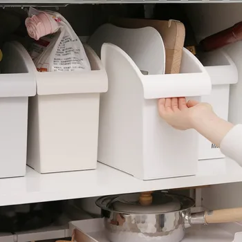 Kitchen cabinet storage push-pull box thick plastic debris box household storage storage pot rack with slippery XI3151608
Kitchen cabinet storage push-pull box thick plastic debris box household storage storage pot rack with slippery XI3151608