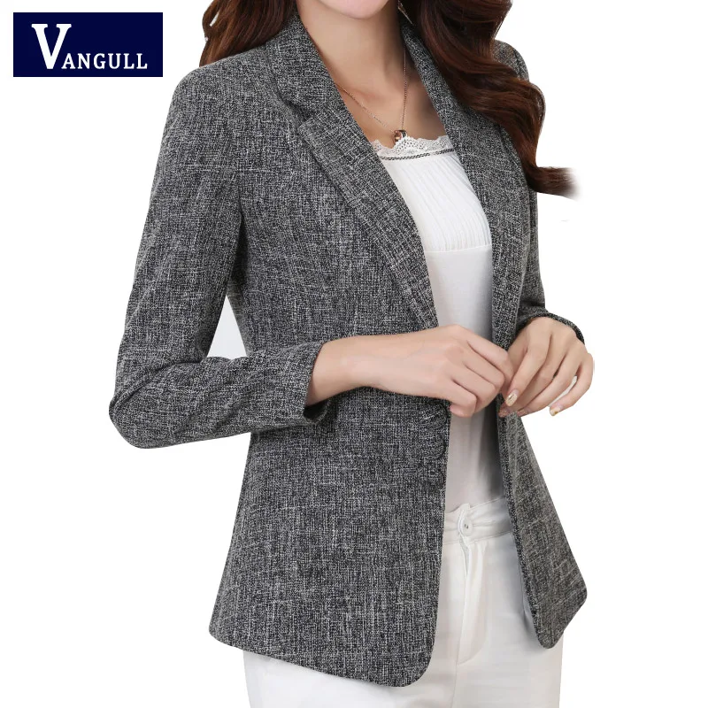 Vangull Plus Size 5XL Elegant Business Lady Jacket New 2018 New Women Full Sleeve Work Blazer Female Casual Office Lady Coat
Vangull Plus Size 5XL Elegant Business Lady Jacket New 2018 New Women Full Sleeve Work Blazer Female Casual Office Lady Coat
