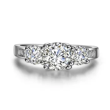 Wholesale Three Stones Solid 585 White Gold Ring 1.7 CT Moissanite Synthetic Carbon Ring Women Promise Fine Jewelry Marriage 
Wholesale Three Stones Solid 585 White Gold Ring 1.7 CT Moissanite Synthetic Carbon Ring Women Promise Fine Jewelry Marriage