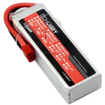 

11.1V 3S 2200mAh 25C LiPO Battery T plug 50C Max Burst Discharge RC Model Aircraft Lipolymer Power Pack