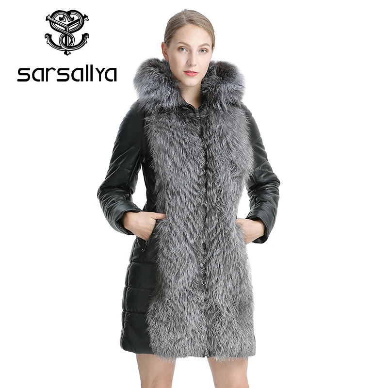 SARSALLYA Winter Women Jacket Real Fur Coat Leather Jacket Natural Fox Fur Warm Coat Detachable Jacket Female Casual Leather
SARSALLYA Winter Women Jacket Real Fur Coat Leather Jacket Natural Fox Fur Warm Coat Detachable Jacket Female Casual Leather