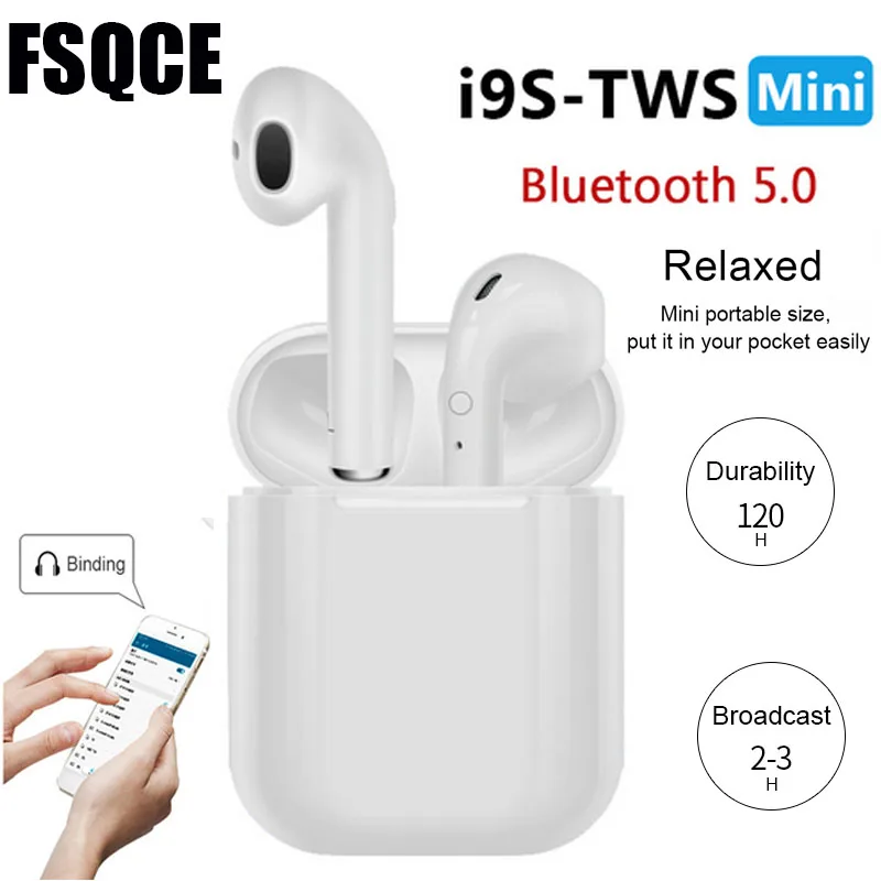 i9S TWS Mini Bluetooth Earphones Wireless Headset Headphones Bluetooth 5.0 Stereo Sports Earbuds with Mic for iPhone Andorid
i9S TWS Mini Bluetooth Earphones Wireless Headset Headphones Bluetooth 5.0 Stereo Sports Earbuds with Mic for iPhone Andorid