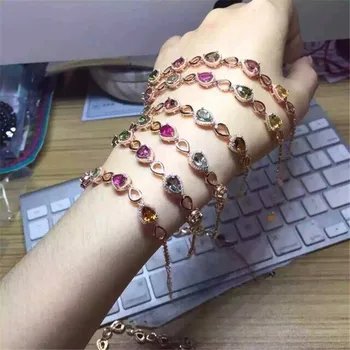 KJJEAXCMY fine jewelry S925 pure silver bracelet natural tourmaline double heart drop girl bracelet wholesale jewelry.
KJJEAXCMY fine jewelry S925 pure silver bracelet natural tourmaline double heart drop girl bracelet wholesale jewelry.